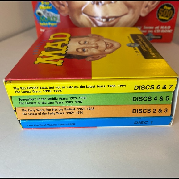 Totally MAD PC Big Box 500+ MAD Magazine Issues on 7 CD-ROMs Broderbund 1999. - Picture 7 of 8